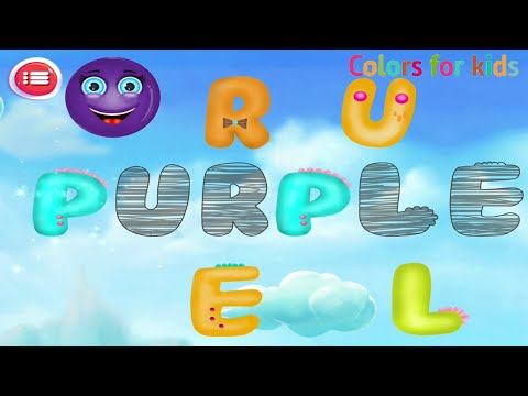 Colors for Children - Let's Learn to Spell Color Words with Funny Alphabet