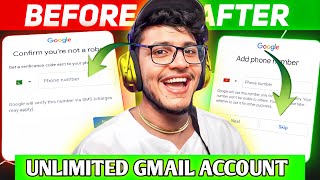 10k Free Gmail 😎| New Tricks | Create Unlimited Account | 100% Methods 2024