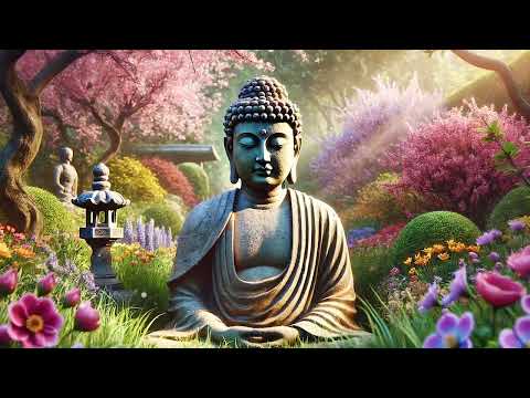 Zen | Flute Meditation with Buddha in a Garden of Blossoms