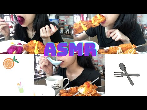 ASMR | MOZZARELLA CORN DOGS | Eating Sounds |  Talking background