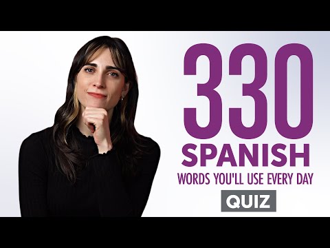 Quiz | 330 Spanish Words You'll Use Every Day - Basic Vocabulary #73