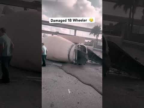 MASSIVE 18 WHEELER FLIPPED OVER ! 😢