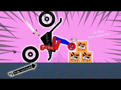 10 Min Best falls | Stickman Dismounting funny and epic moments | Like a boss compilation #707