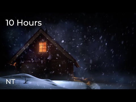 Blizzard Snowstorm Sounds for Relaxing & Sleeping | Strong Wind & Falling Snow Sounds (White Noise)