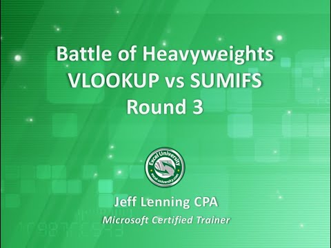 Round 3 - Battle of Excel Heavyweights: VLOOKUP vs SUMIFS