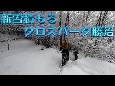 新雪積もるクロスパーク勝沼であそぶ