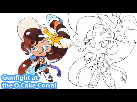 How to draw Gunfight at the O.Cake Corral from Cookie Run Ovenbreak