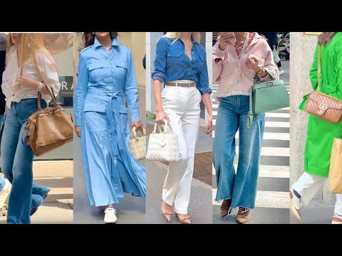 MILAN STREET STYLE IDEAS 🇮🇹APRIL 2024 SPRING FASHION 🦋MILAN SHOPPING WALK #vanityfair #vogue