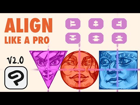 Align Tool in Clip Studio 2.0 Tutorial + Pattern Making