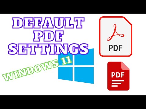 Default PDF in Windows 11