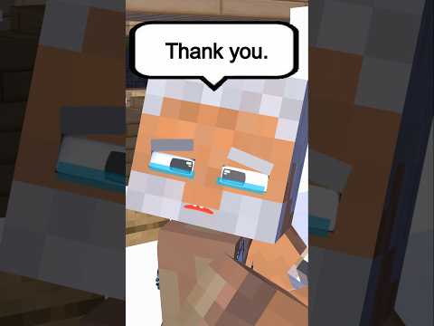 Herobrine Helped The Homeless Man #minecraft #shorts #youtubeshorts #friendship