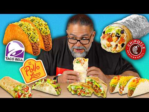 Mexican Dads try EVERY Fast Food (Compilation)