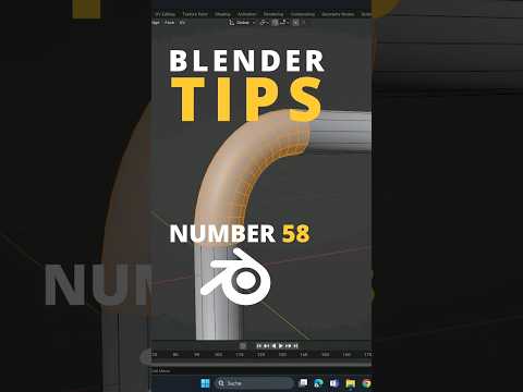 Blender Tip 58 Connect your Pipes ✔️ #blender #blender3d #blendertutorial #tutorial