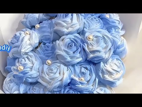 DIY tissue paper rose flower #diy #flowers #gift #craft #handmadegifts #rose #diyfashion #hancraft