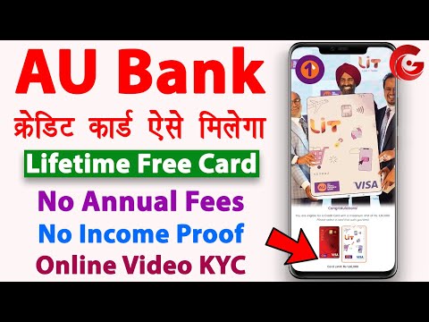 AU Bank Lifetime free credit card apply | AU LIT Credit Card | credit card without income proof