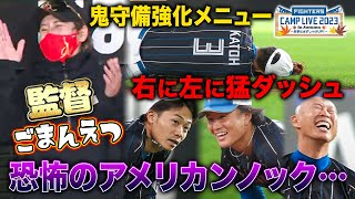 第1クール最終日は恐怖のアメリカンノック…太もも張りまくりの鬼特訓で追い込み＜11/3ファイターズ秋季キャンプ2023＞