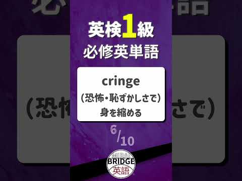 英検１級・必修単語 40  #英検 #英検1級 #英単語