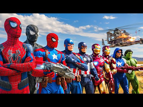 MARVEL SPIDEY & HULK VS VENOM, TEAM SPIDER-MAN VS CAPTAIN AMERICA & TEAM IRON MAN STORY PART 260