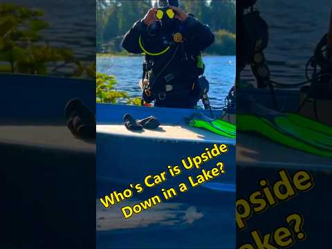 Who's Car is Upside Down in a Lake? 🚗🌊🤿❓ #searchingformissingpeople #coldcases #searchandrecovery