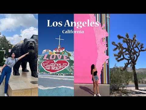 【美國1個月🇺🇸】洛杉磯road trip、淪落到睡車上😱、約書亞國家公園+Slab city、加州最愛海灘🏖️、手機差點不見...怎麼找回來的😭｜LA,USA vlog