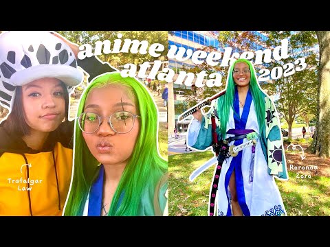 anime weekend atlanta (AWA) 2023 🎋: saturday vlog