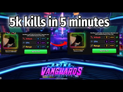 How To Get All Z Stats IN 1 Hour ANIME VANGUARDS! AV