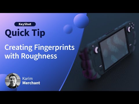 KeyShot Quick Tip - Add Fingerprints in KeyShot