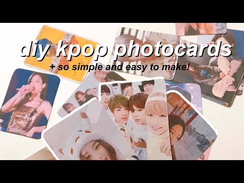 how to make kpop photocards  | DIY Kpop photocards | Kpop diys | easy diys | blackpink the album