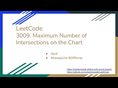 【每日一题】LeetCode 3009. Maximum Number of Intersections on the Chart