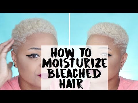 How to moisturize bleached hair / Moisturize 4c twa / Styling twa