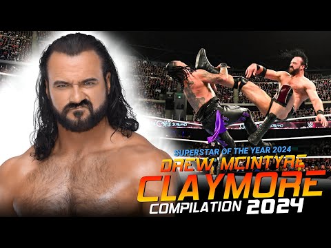 WWE DREW MCINTYRE CLAYMORE COMPILATION 2024 ( Bad Blood, 5th October, 2024) by ACKNOWLEDGE ME