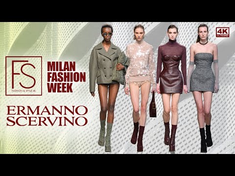 ERMANNO SCERVINO FW 24-25 MILAN FASHION WEEK 4K Full Show FASHION ATLAS Collection | Nora Svenson