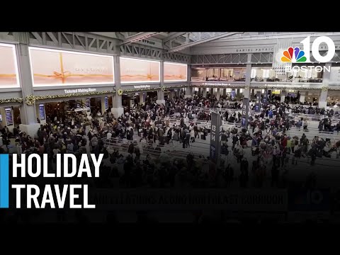 New Englanders brave holiday travel rush