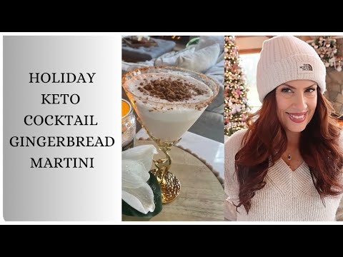 KETO COCKTAIL HOLIDAY GINGERBREAD MARTINI