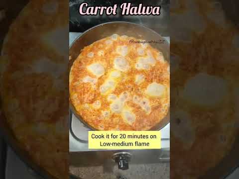 Simple and delicious gajar ka halwa | Carrot halwa recipe |#shorts #cookinghealthy22