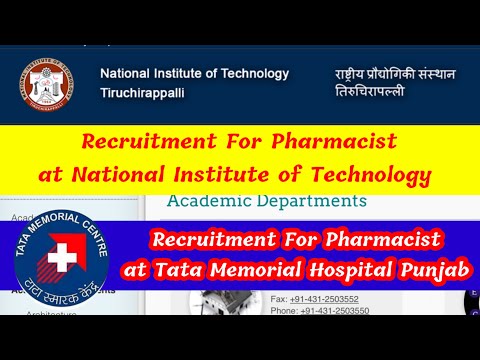 Pharmacist Vacancy 2023 || Central Government Pharmacist Vacancy || Latest Pharmacist Vacancy 2023