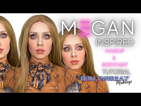 M3GAN movie MAKEUP + BODYPAINT Tutorial! FIRST video of 2023!