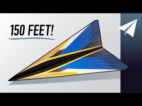 How to Fold a Paper Airplane that Flies REALLY Far (150 feet)! — Sky Piercer