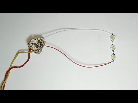 3w or 5w LED on 220v AC (using simple circuit)