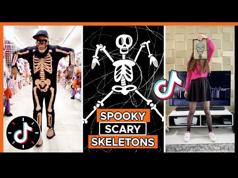 Spooky Scary Skeletons Dance 👻💀🎃 Halloween TikTok Mashup