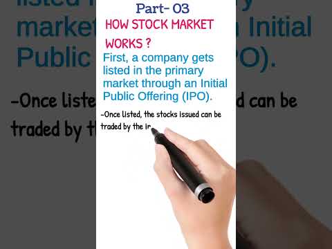 HOW STOCK MARKET WORK ? || Learn stock market by daily shorts || || part 03 || #short #shortsvideo