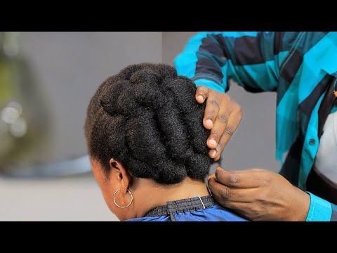 No Hair Extension 4C Hairstyle For Natural Hair | Elegant For Parties & Work.