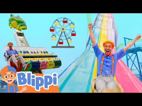 Blippi's Amusement Park Fun Day 🎡| Fun For Kids | Kids TV Show | Educational Videos for Kids