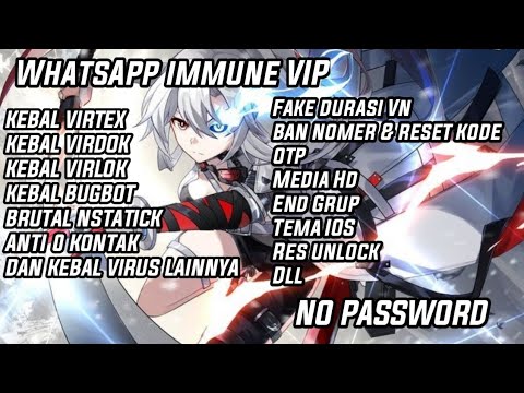 WHATSAPP IMMUNE || TEMA IOS || KEBAL ALL BUG TANPA 0 KONTAK 🔥 || KEBAL ALL VIRUS || END GROUP 🔥🗿