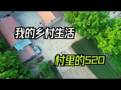 520遇上小满，没啥送的，就想在村里把520的浪漫画在大地上送给你