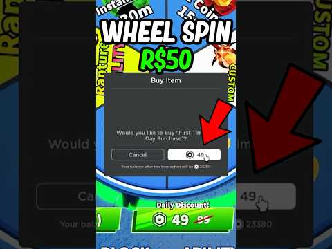 I SPENT 50 ROBUX on SPINNING WHEEL AGAIN in Roblox Blade Ball..