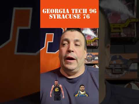 Game Story: Georgia Tech 96, Syracuse 76. Looking grim for @SyracuseOrange @georgiatechathletics