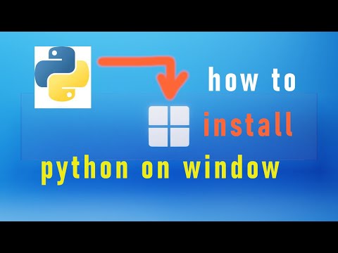 how to install python on window