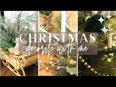 NEW Christmas Decorate With Me 2024 | Christmas Decorating Ideas | Christmas Tree & Tablescape