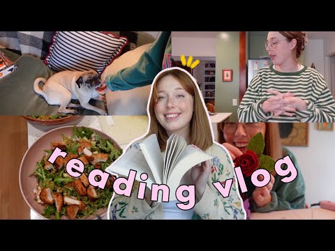 cozy reading vlog: starting v popular fantasy series!! 700 pages read 📖